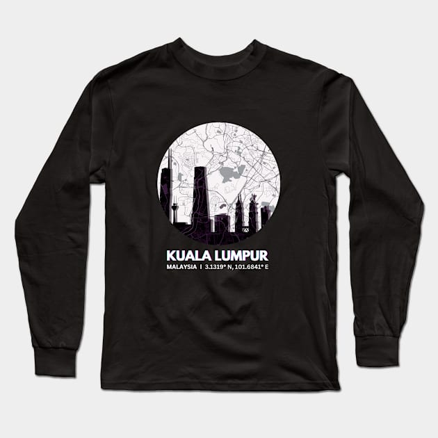 KL Malaysia V1, Next Travel Destination Long Sleeve T-Shirt by UnRT